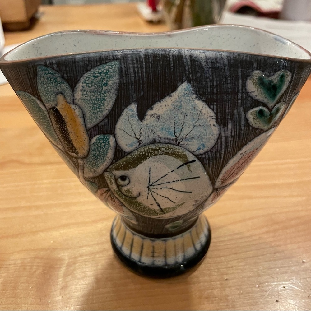 Tilgmans Pottery Artistic Ceramic Vase by Margot Lagerquist Design